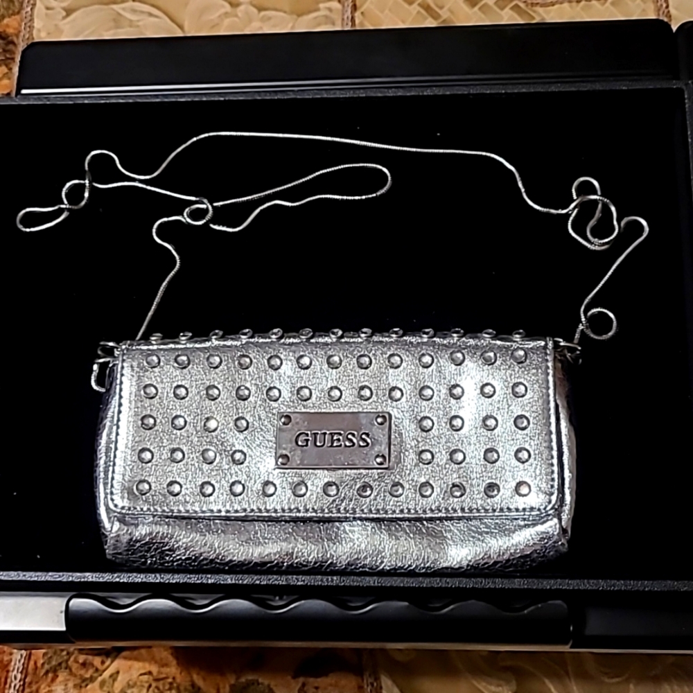 Cute silver evening bag